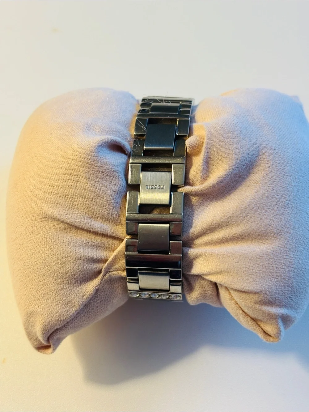 Fossil Black and Silver Stainless Steel Bracelet Watch